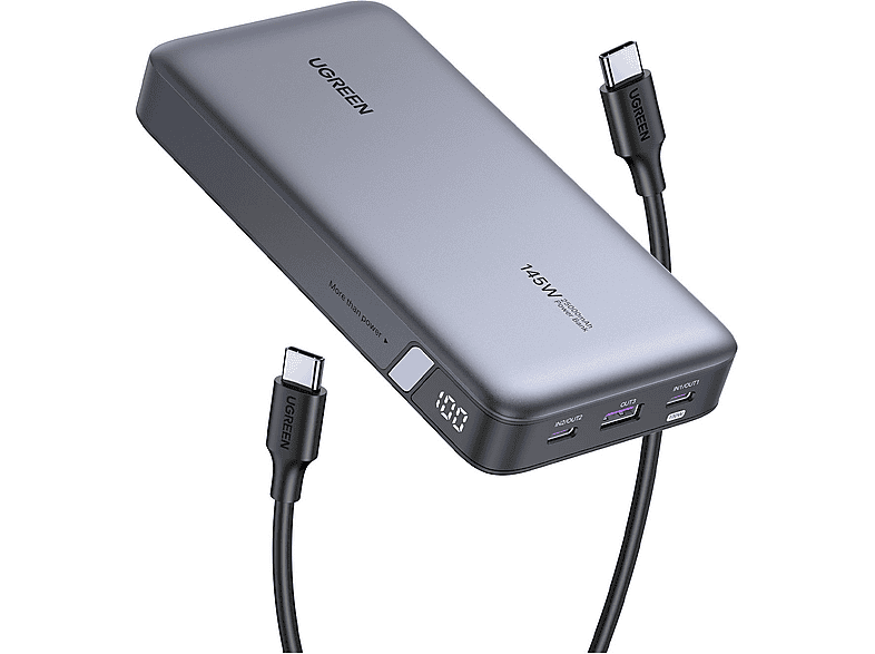 Thumbnail - UGREEN 145W Zwei-Wege Fast Charging Powerbank 25000 mAh Gray