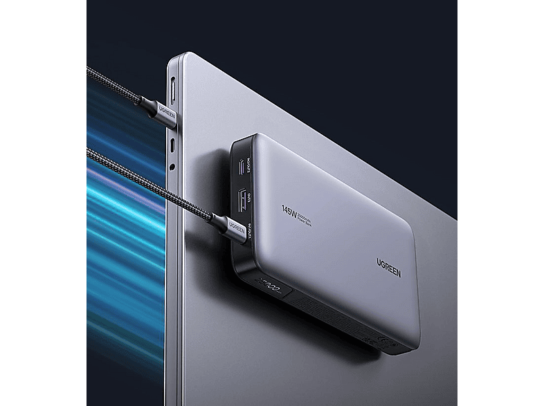 Thumbnail - UGREEN 145W Zwei-Wege Fast Charging Powerbank 25000 mAh Gray