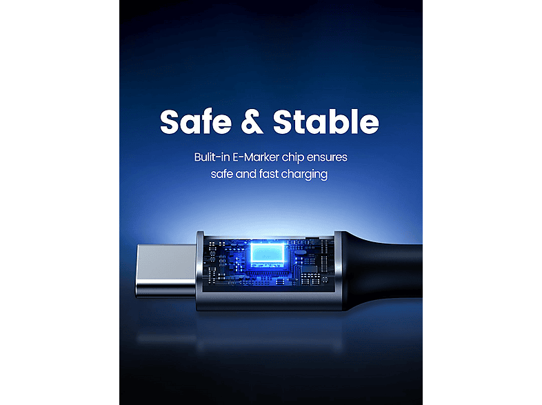 Thumbnail - UGREEN USB-C auf PD Fast, USB Kabel, 2 m, Gray