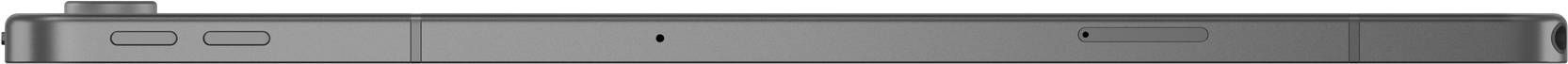 Tablet con schermo che mostra l'ora e la data, con il bordo di un altro tablet.