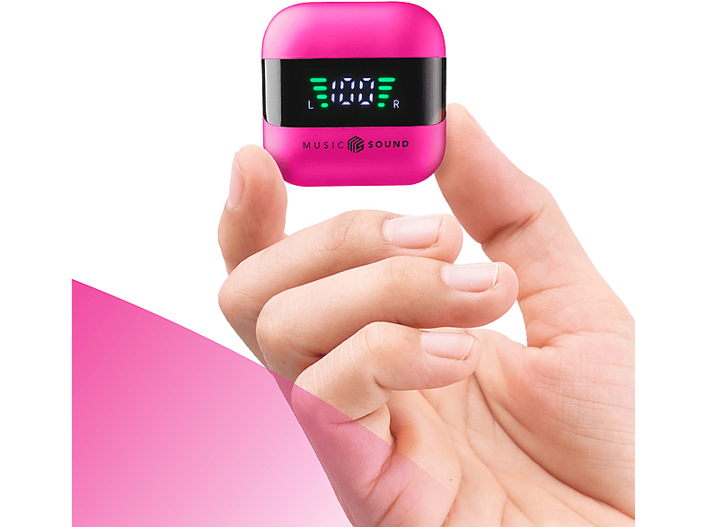 Music Sound Spark True Wireless Kopfhörer, Pink — Foto 5 von 5