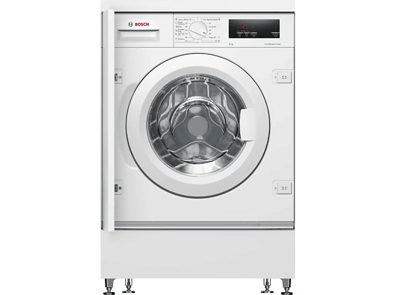 Lavadora integrable- Bosch WIW24307ES, 8 kg, 1200 rpm, 13 programas, Motor Ecosilence, Speed Perfect, Blanco panelable