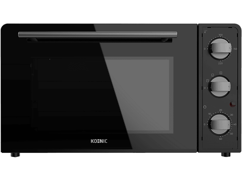 Mini horno - KOENIC KMO 28525, 1500 W, 28l, Temporizador, Negro