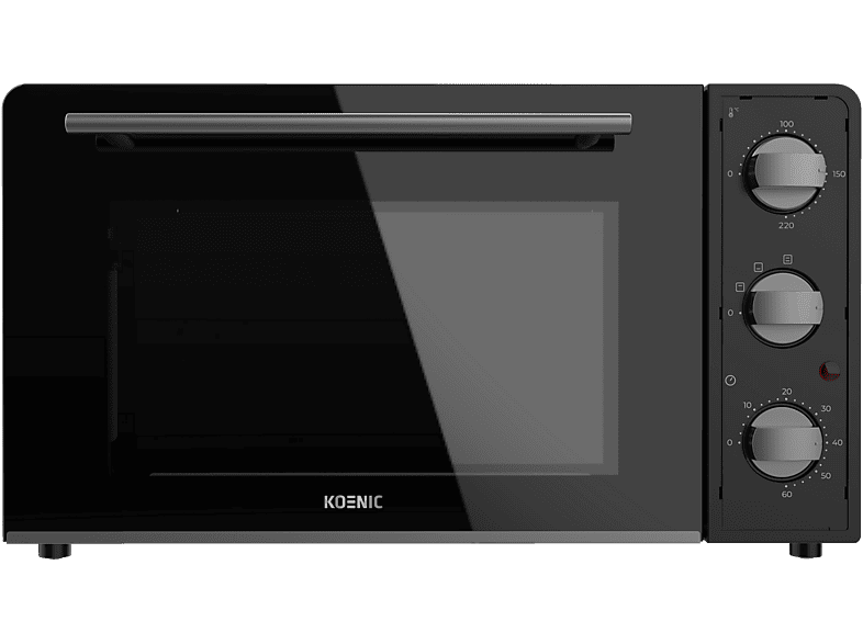 Mini horno - KOENIC KMO 45225, 2000 W, 45l, Temporizador, Negro