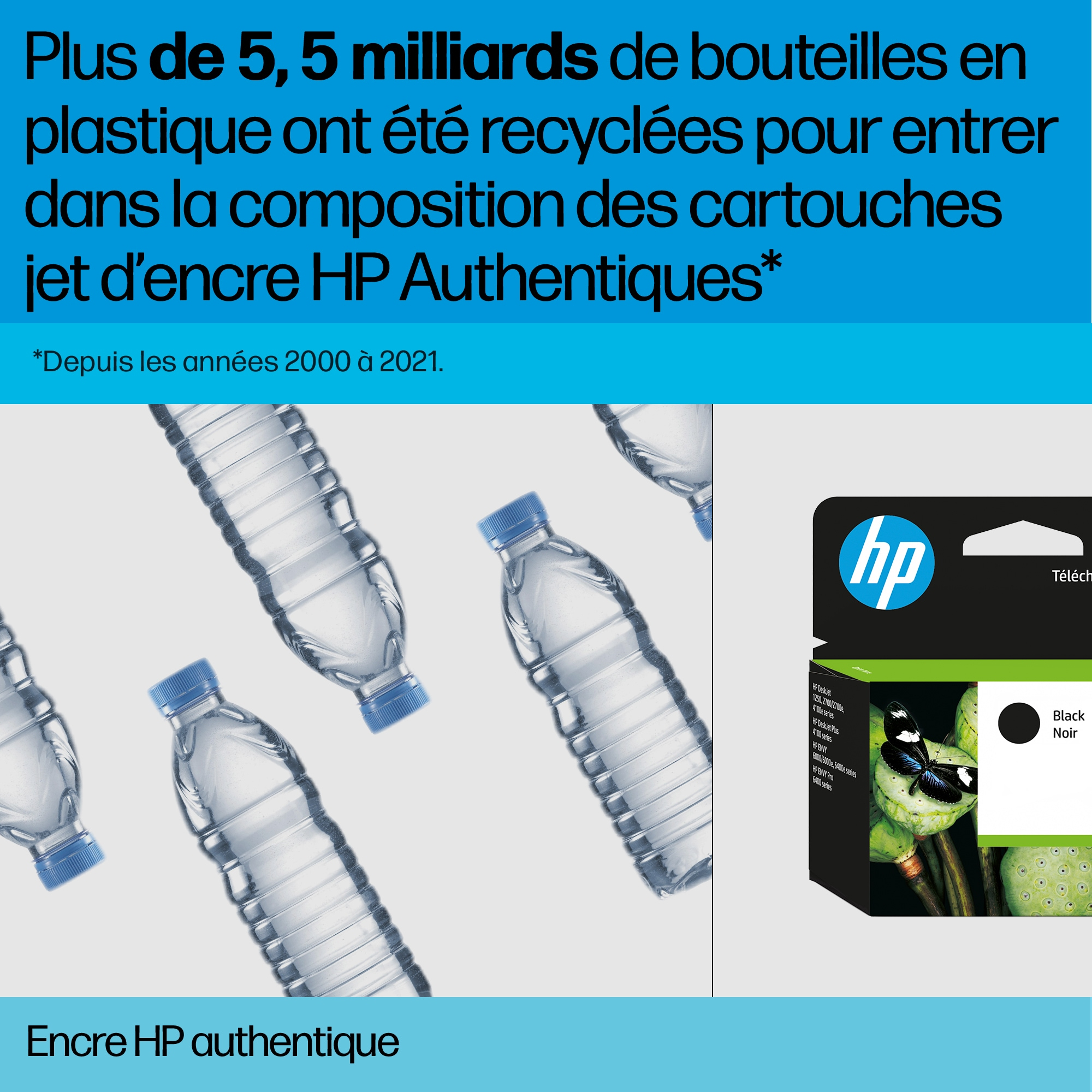 Une image avec un produit avec des bouteilles d'eau blanches et de l'encre noire et blanche.