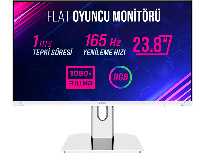 WARP WP24-W 23.8 inç 165Hz 1 ms(MPRT) G-Sync / FreeSync / RGB Oyuncu Monitörü