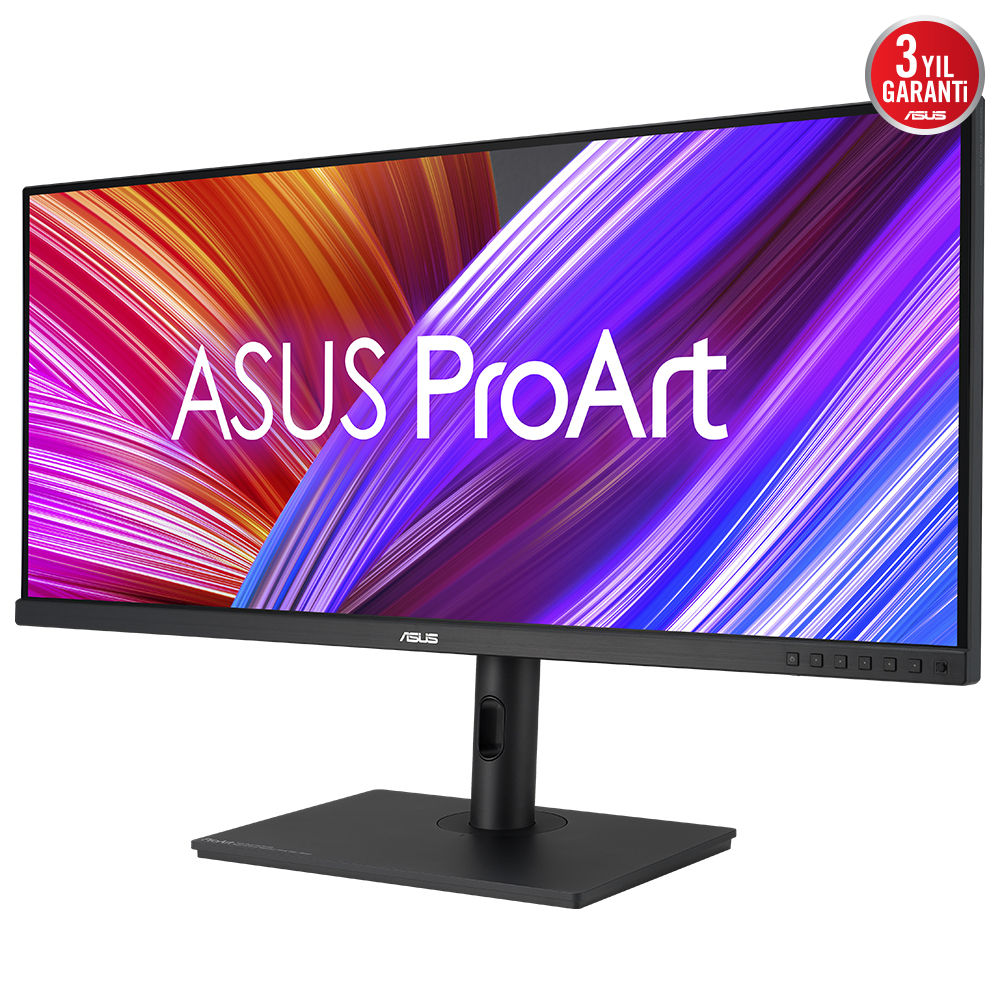 ASUS ProArt yazılı siyah bir bilgisayar monitörü.