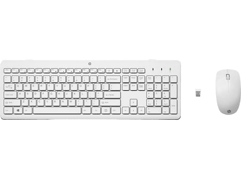 HP Draadloze Muis En Toetsenbord 230 Wit (3l1f0aa#ac0)