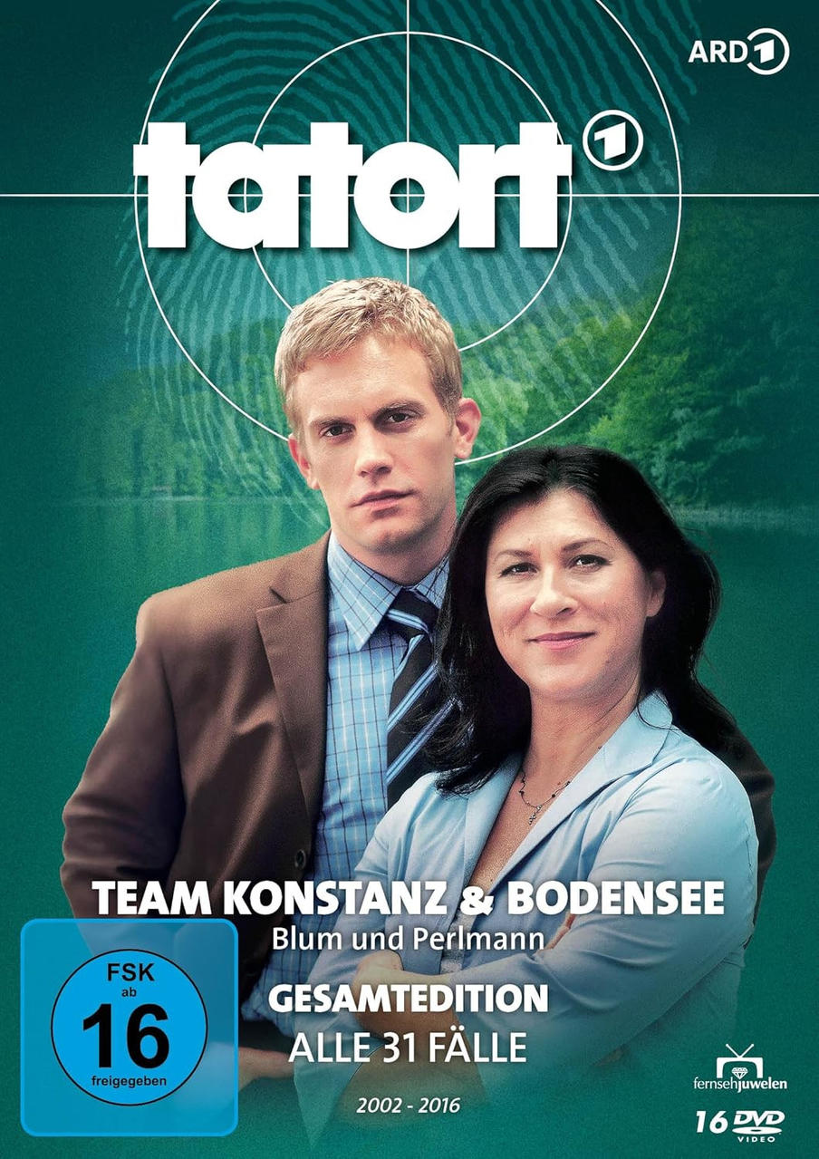 DVD-Cover einer Show namens 'Tatort' mit zwei Personen auf der Vorderseite.