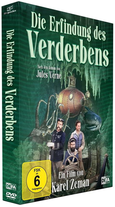 Eine DVD-Box des Films 'Die Erfindung des Verderbens'.
