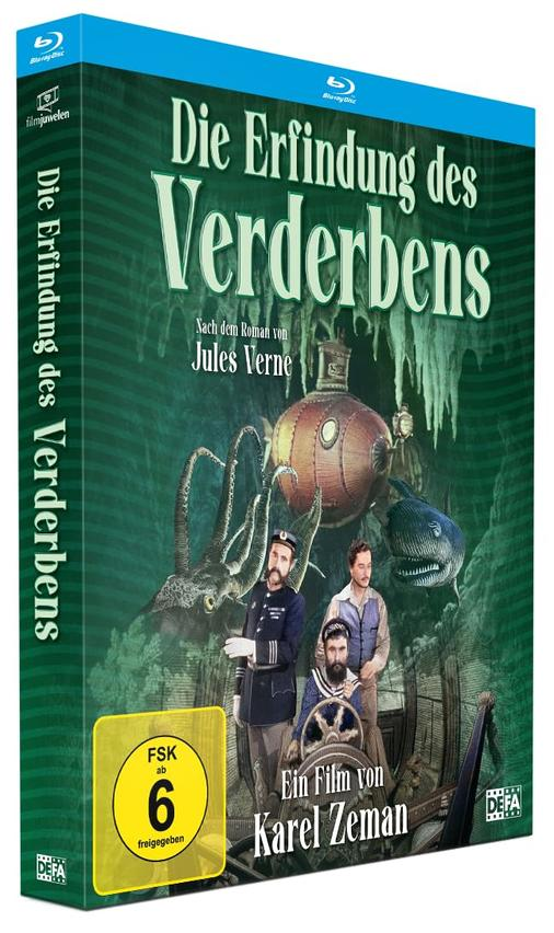 Eine Blu-ray-Box des Films 'Die Erfindung des Verderbens'.
