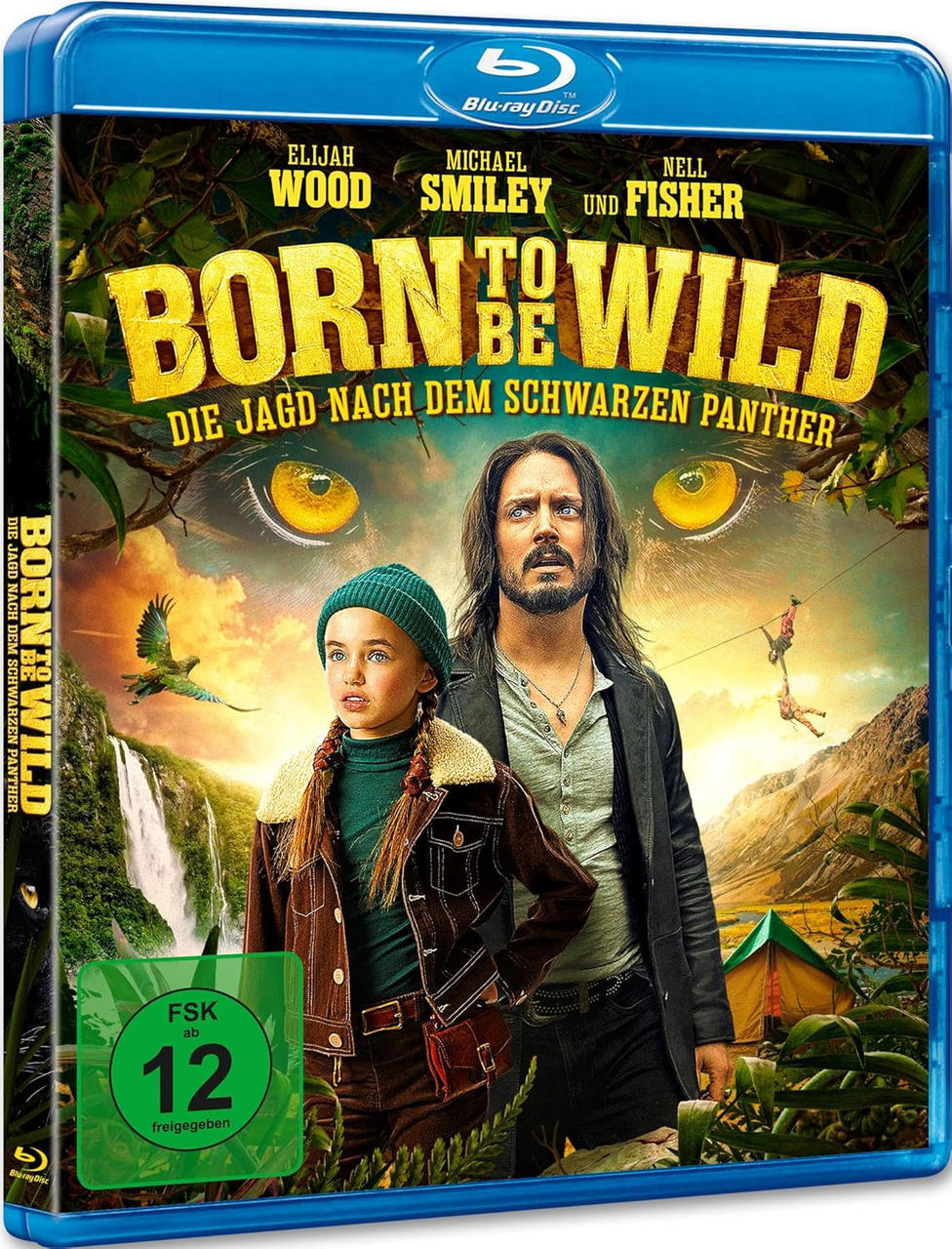 Filmcover mit Text, Bildern von Menschen und einer Dschungelszene.