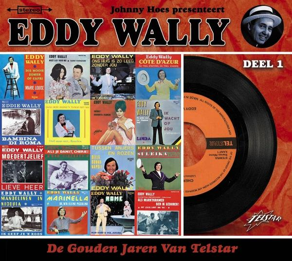 Albumhoes met verschillende albumhoezen en een vinylplaat. De albumhoezen zijn van een mannelijke zanger.