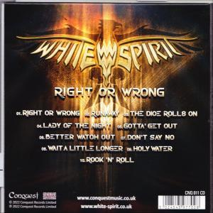 White Spirit - Right Or Wrong  - (CD)