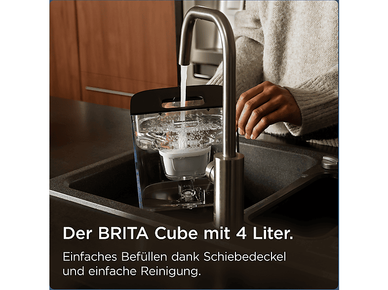 Brita Cube Heißwasserspender (Schwarz, 4 L gesamt, 1.5 L gefiltertes Wasser, 2150 Watt) — Foto 5 von 5