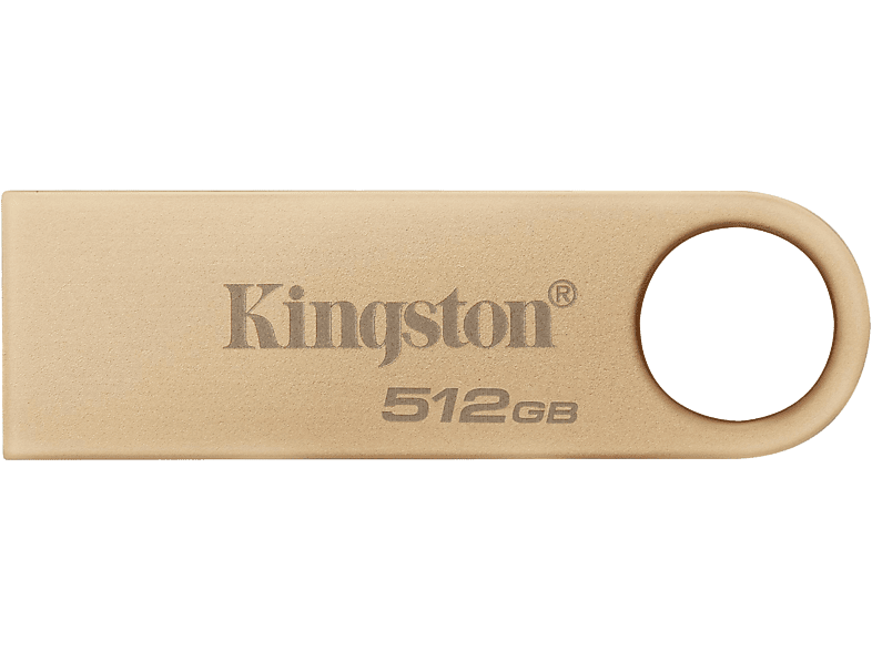 KINGSTON DataTraveler SE9 G3 USB 3.2 Gen1 Pendrive, 512GB, 220/110 MB/s, fém ház, arany (DTSE9G3/512GB)