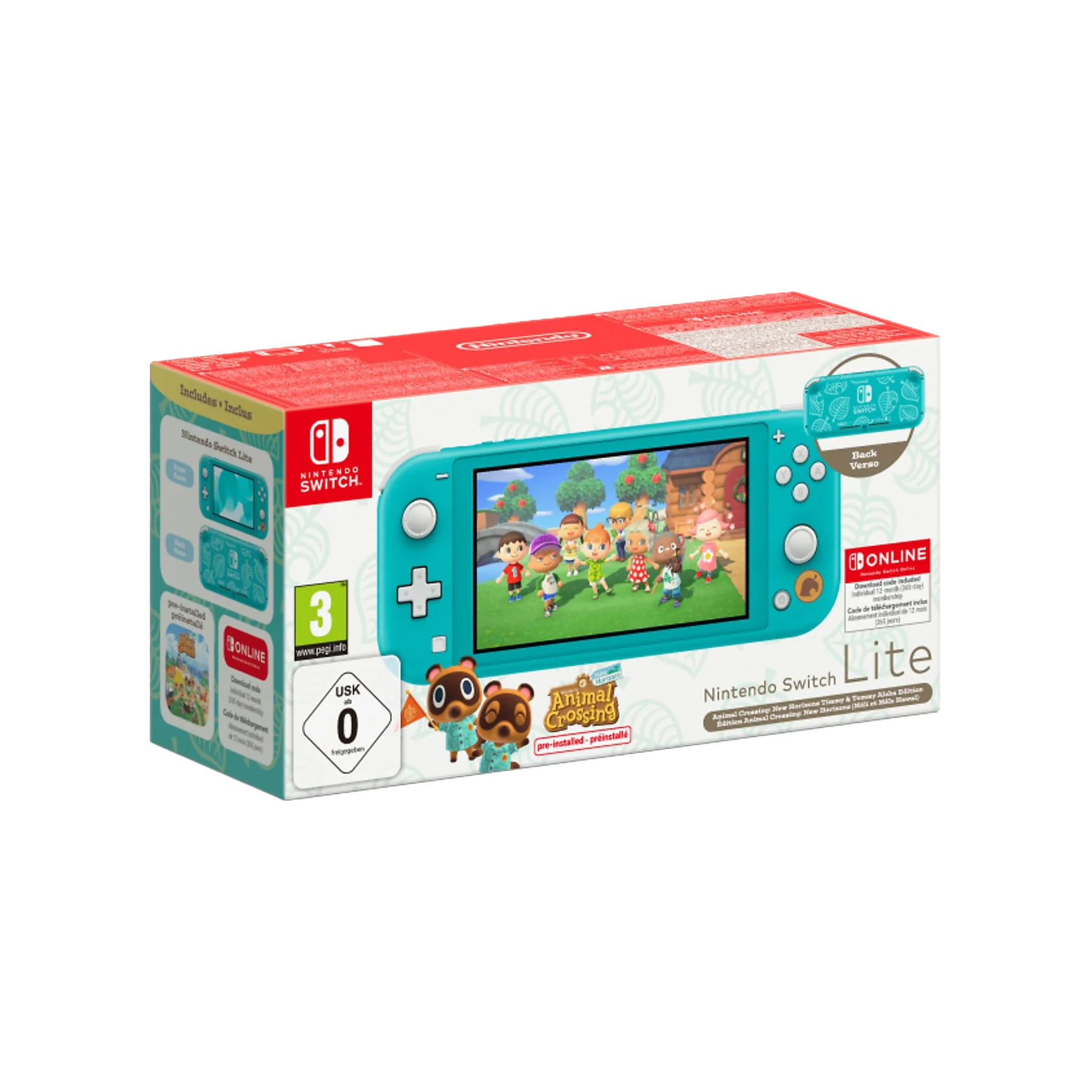 Konsola NINTENDO Switch Lite Turkusowa + Animal Crossing: New