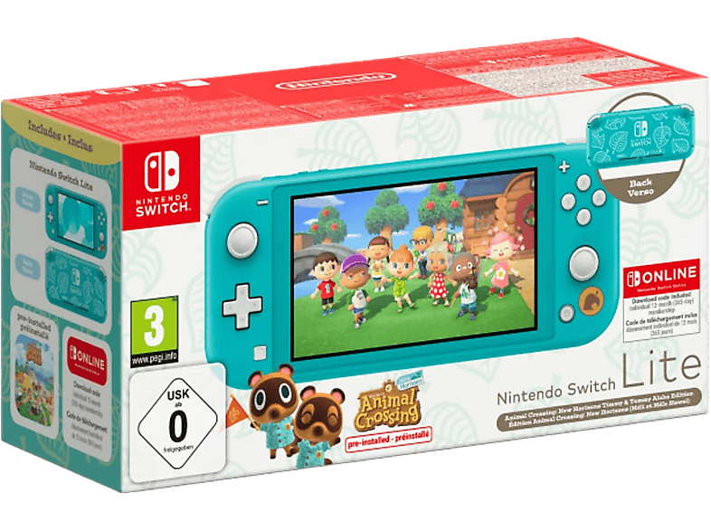 Konsola NINTENDO Switch Lite Turkusowa + Animal Crossing