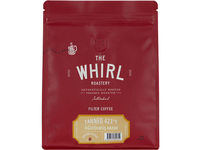 WHIRL Filtre Tanned 423°F 250 G Öğütülmüş Kahve