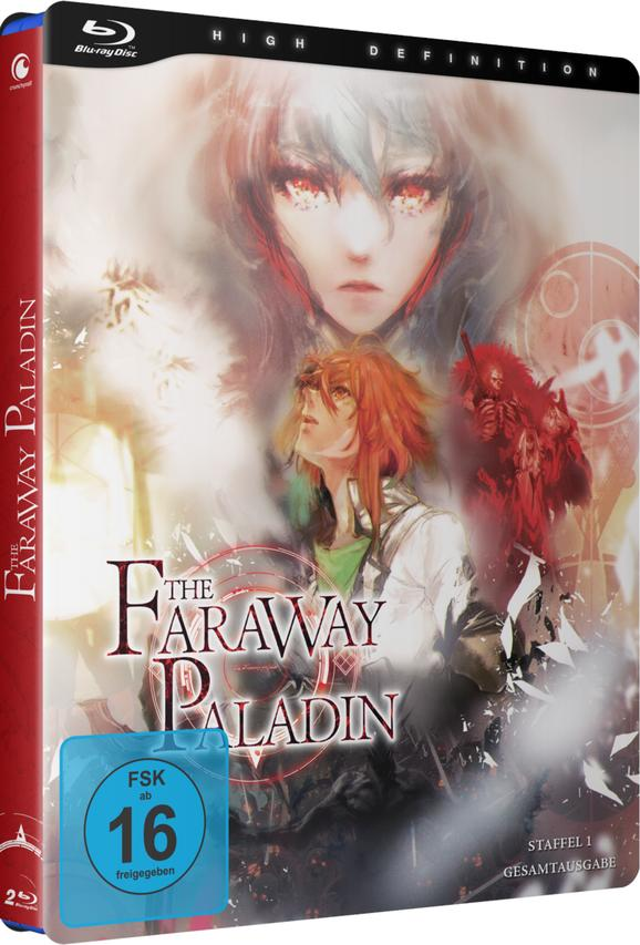 Blu-ray-Hülle für The Faraway Paladin, Anime-Kunst auf dem Cover.