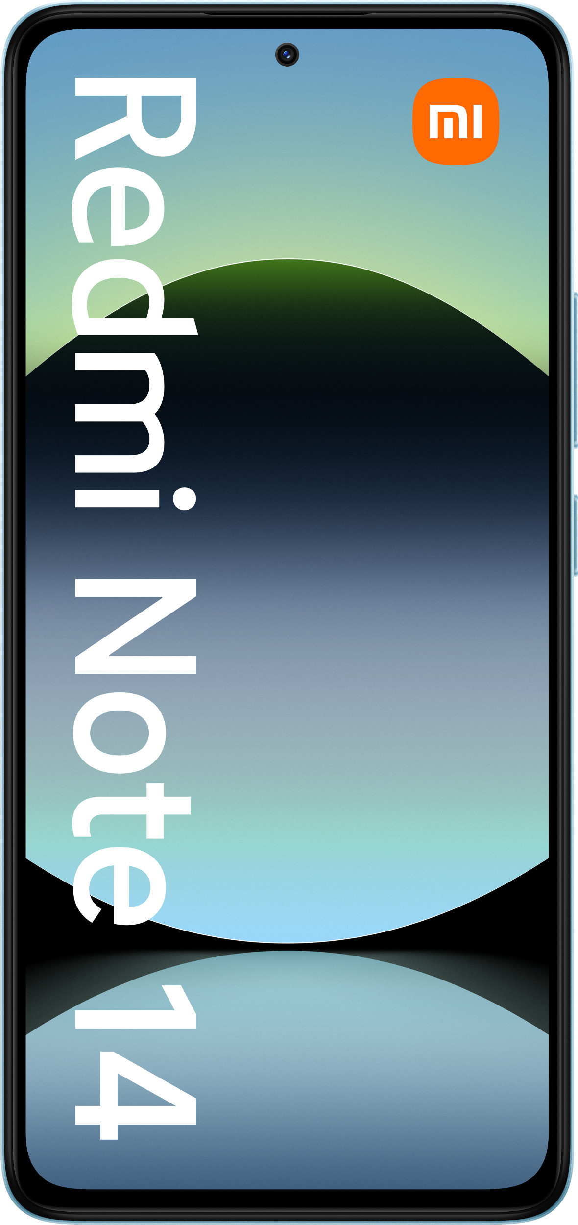 Smartfon Redmi Note 14 z logo Xiaomi.