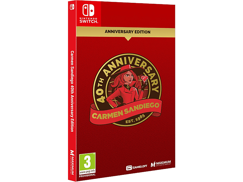 Nintendo Switch Carmen Sandiego 40th Anniversary Edition