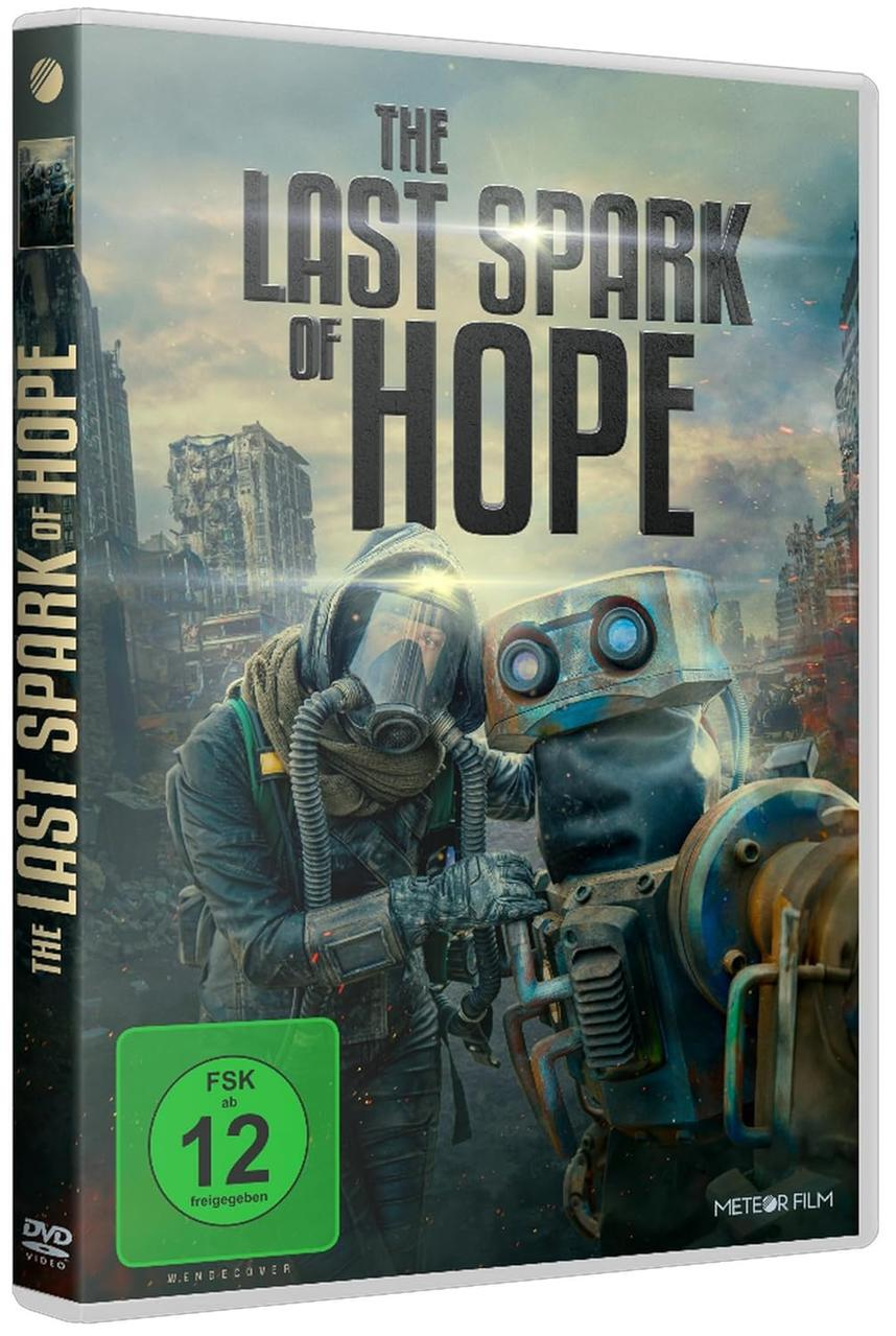 DVD-Hülle mit einem Mann in einer Gasmaske und einem Roboter.