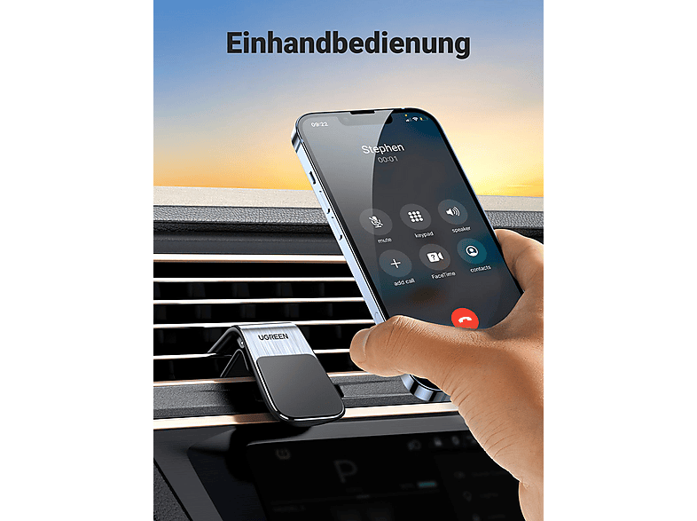 Thumbnail - UGREEN Waterfall magnetische Smartphone Halterung, Gray
