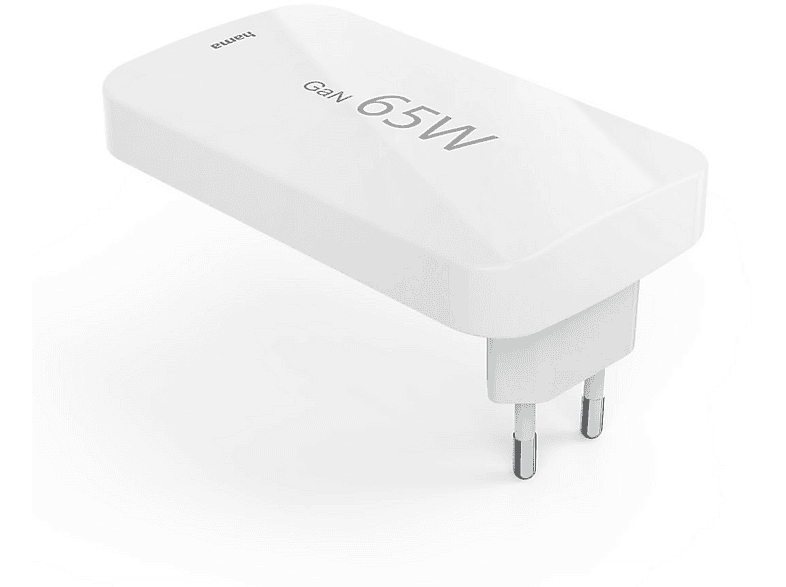 Hama Schnellladegerät, USB-C/USB-A, PD, 65 W, Weiß — Foto 3 von 5