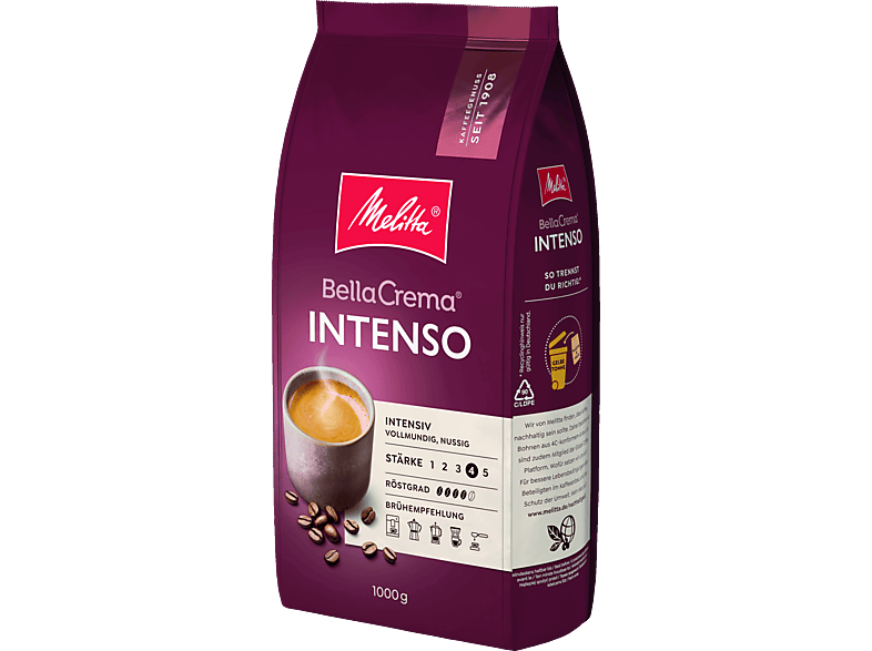 Melitta Bella Crema Intenso Kaffeebohne (1 kg, Kompatibles System: Kaffeevollautomaten) — Foto 2 von 3