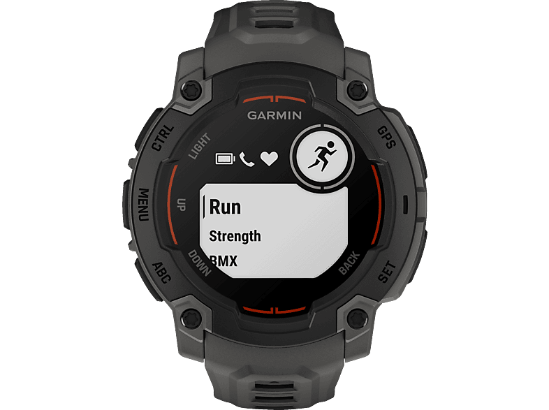 GARMIN Instinct E 45mm Smartwatch Faserverstärktes Polymer Silikon, 45 mm, Kohle/Schwarz
