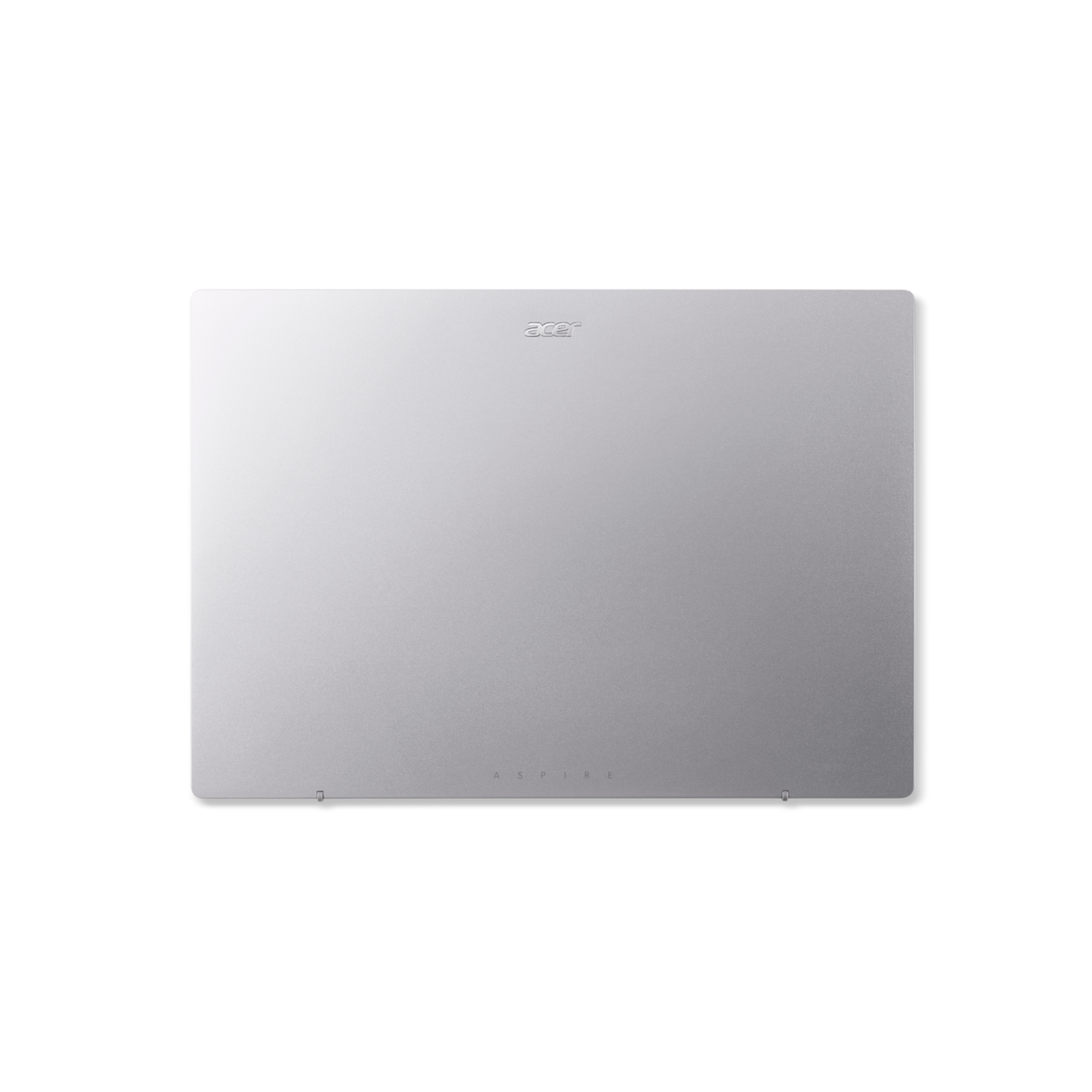 The back of a silver laptop, with the word ASPRRE.