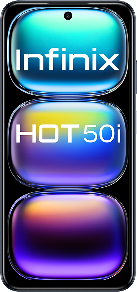 INFINIX HOT 50I 4/128 GB DualSIM Fekete Kártyafüggetlen Okostelefon