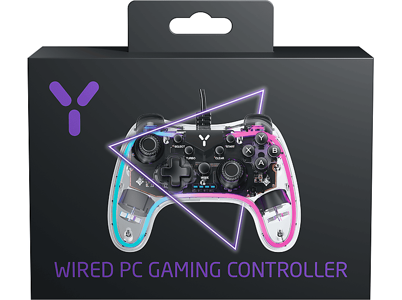 ISY IGP-1000-TP Gaming Controller Transparent für PC, Android — Foto 4 von 4