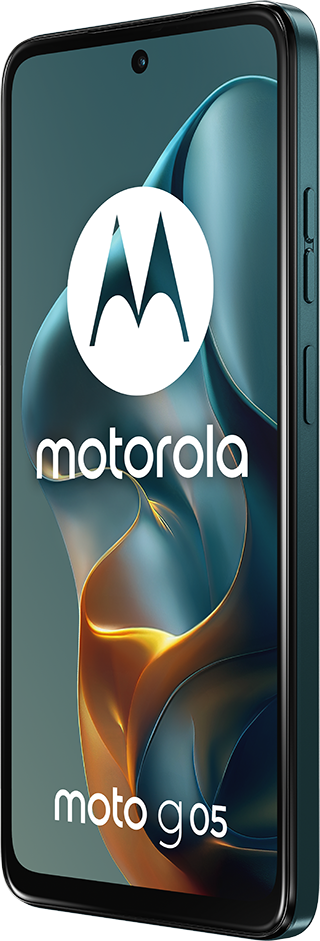 Zöld Motorola telefon fehér logóval.