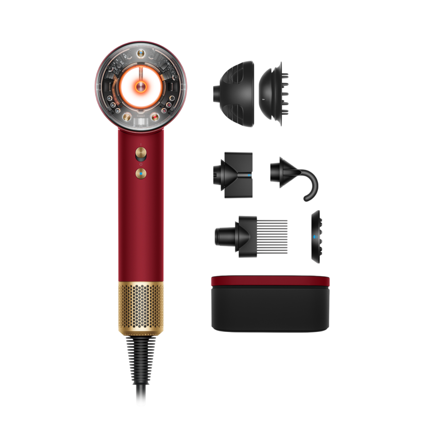 DYSON Supersonic Nural Föhn Red Velvet / Gold