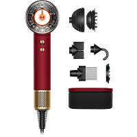 MediaMarkt DYSON Supersonic Nural Föhn Red Velvet / Gold aanbieding