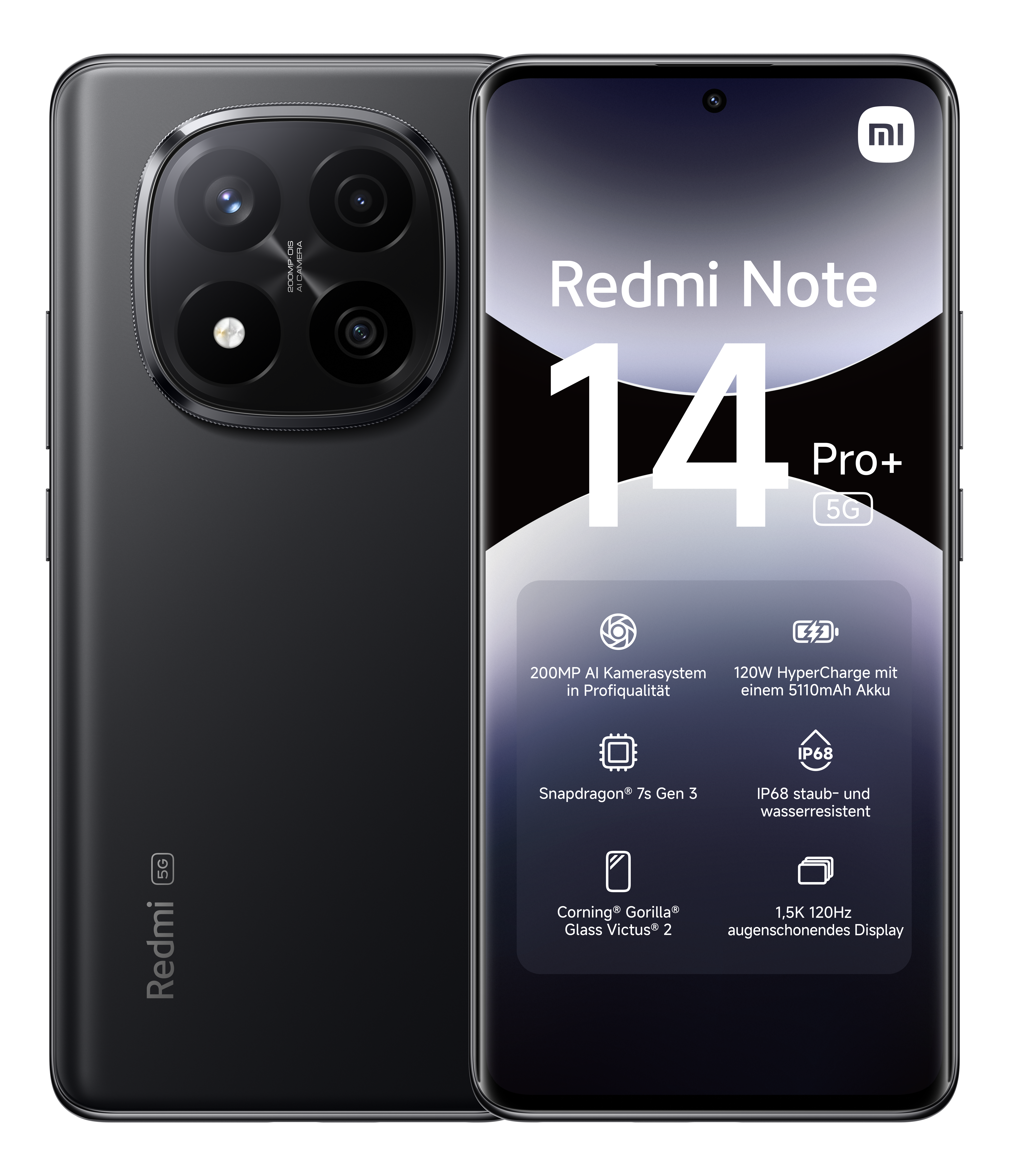 XIAOMI Redmi Note 14 Pro+ 5G 512 GB Midnight Black Dual SIM