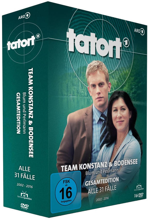 DVD-Box-Set für 'Tatort' mit Schauspielern, See und Serientitel.