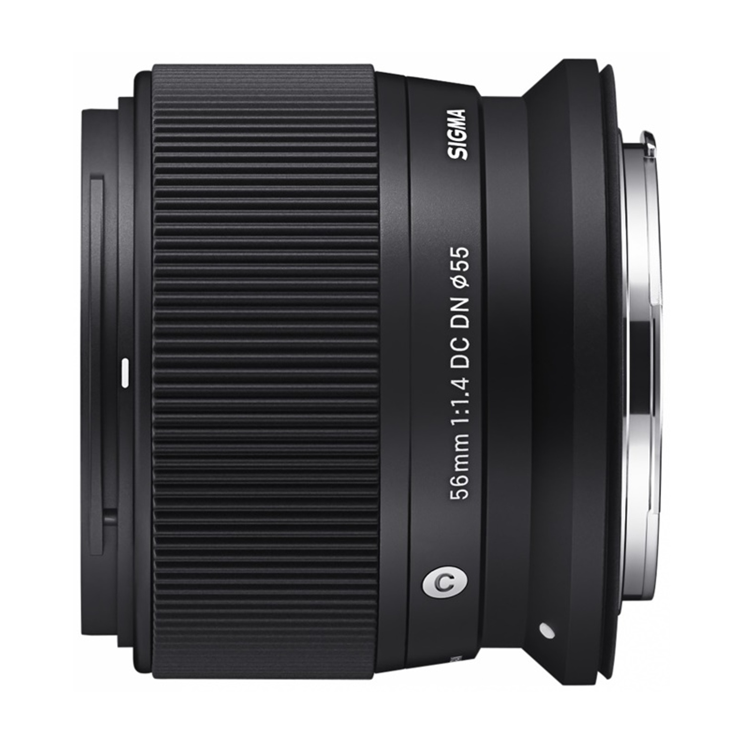 Obiettivo Sigma nero con etichetta 56mm 1:1.4 DC DN 55.