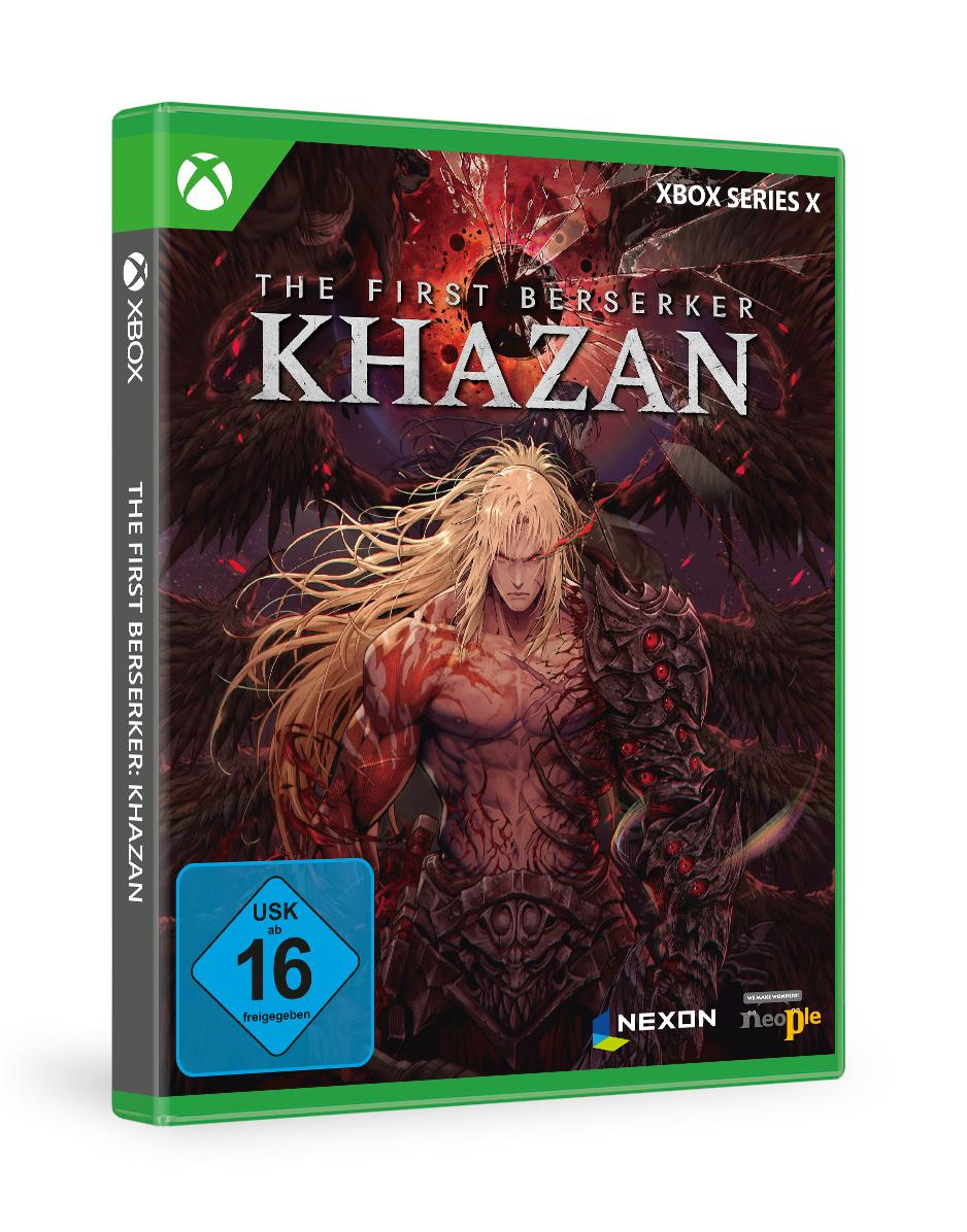 Spielbox, The First Berserker Khazan, Mann mit rotem Hintergrund.