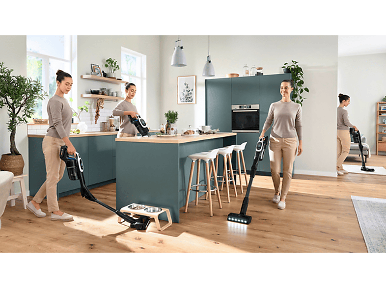 Bosch BCS1041WAC Unlimited 10 Staubsauger (0,4 l, Akkulaufzeit: 80 min., Weiß) — Foto 2 von 5