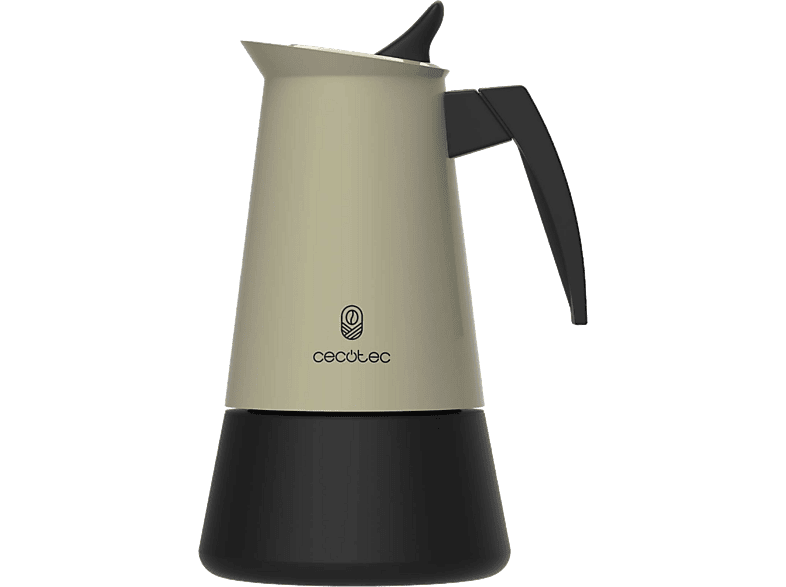 REACONDICIONADO Seminuevo Muy bueno Cafetera tradicional - Cecotec Piccolina 600, Acero inoxidable, 6 Tazas, 300 ml, Verde
