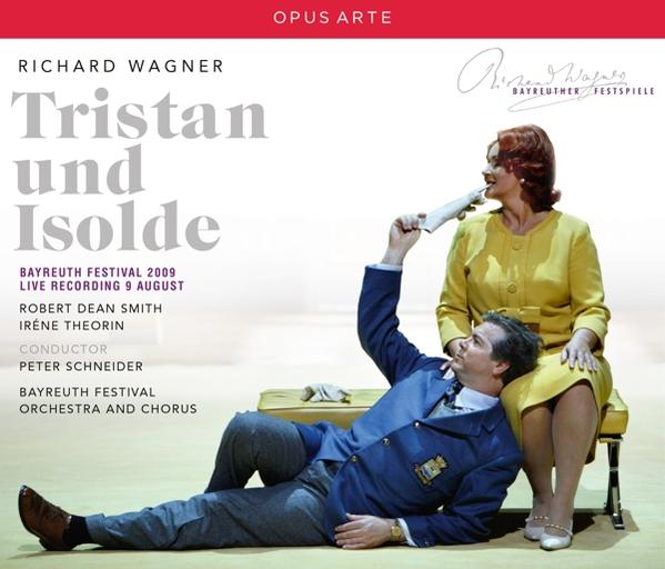 Albumcover: 'Tristan und Isolde' mit Mann und Frau in Kostümen.