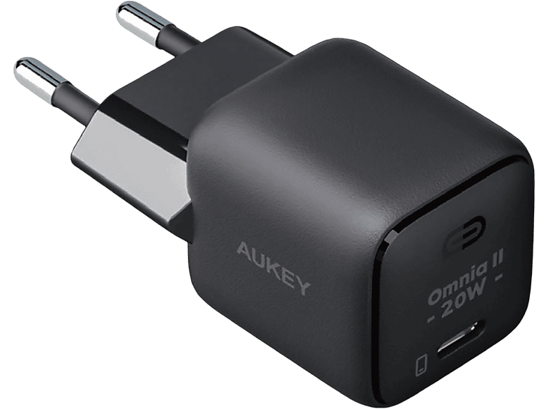 AUKEY PA-B1T-BK 20W Omnia II Mini GaN PD QC 3.0 Type C Hızlı Şarj Adaptörü