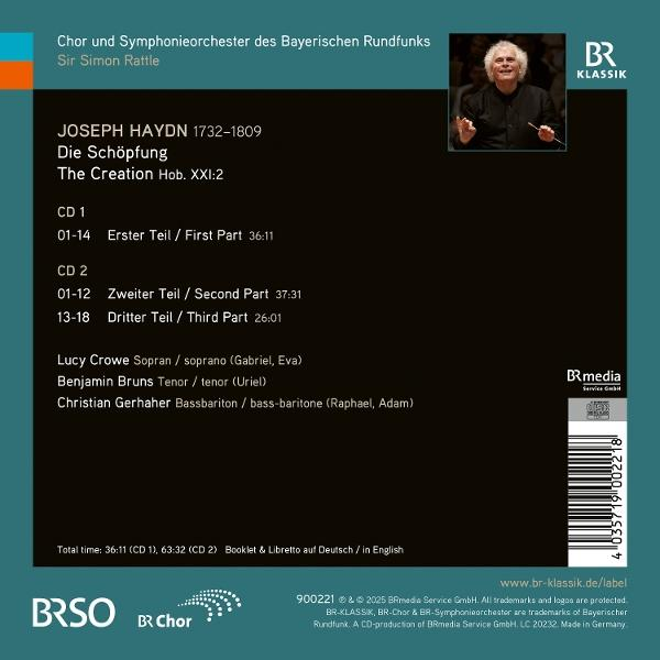 Eine CD-Hülle mit Text und einem Bild eines Mannes, mit dem Logo von BR Klassik oben.