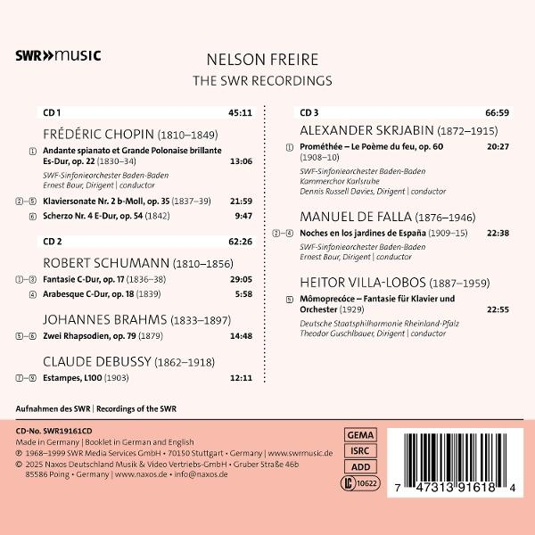 Ein CD-Cover mit Text über Aufnahmen der SWR Music Aufnahmen.