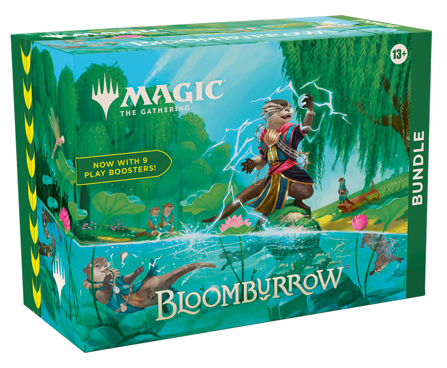 Eine Magic the Gathering Bloomburrow Bundle-Box.