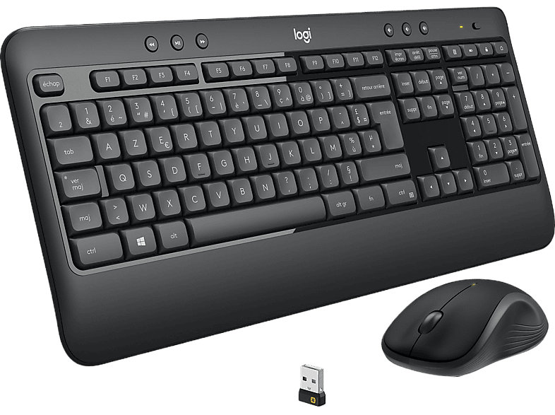Logitech Draadloos Toetsenbord En Draadloze Muis Mk540 Advanced Azerty Zwart (920-008678)
