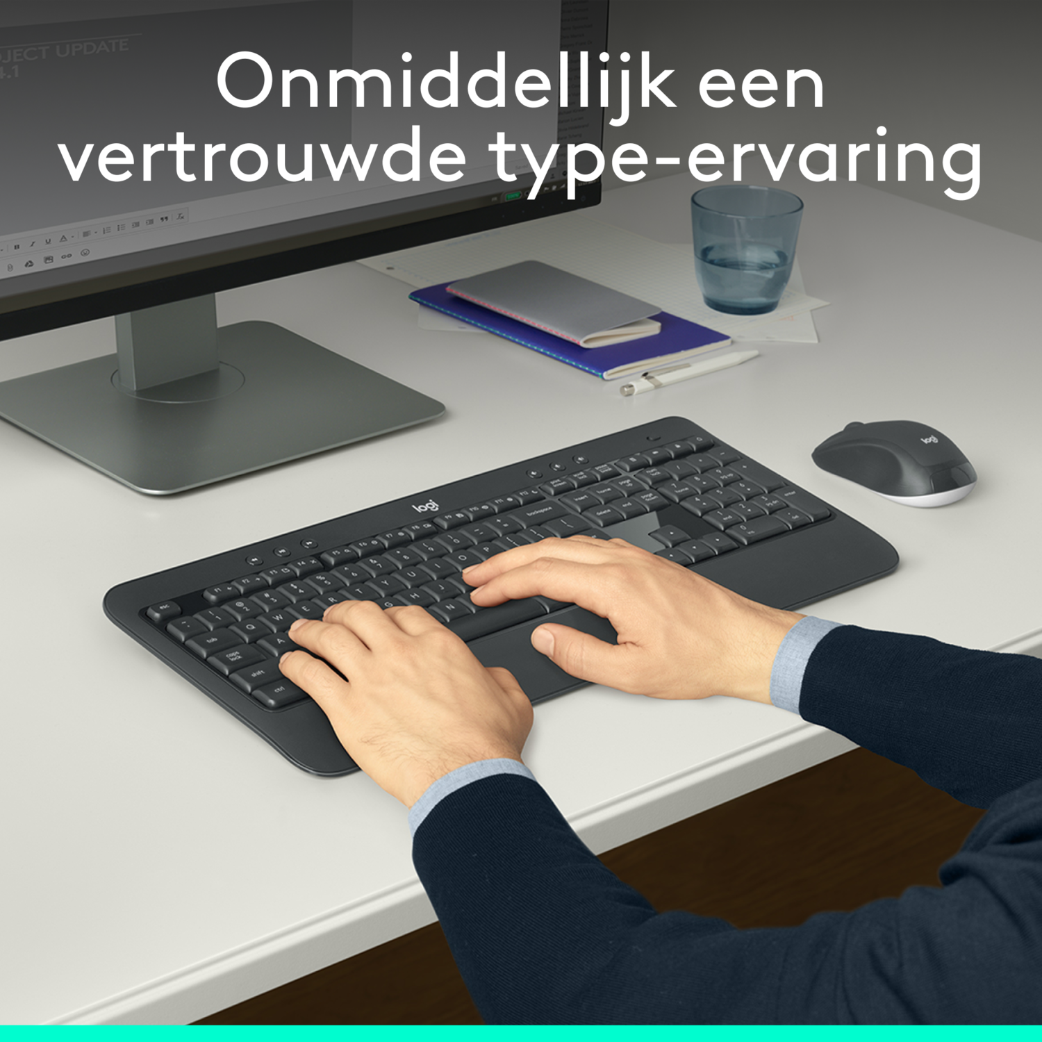 Logitech MK540 Advanced Draadloze Toetsenbord en Muis AZERTY - Coolblue